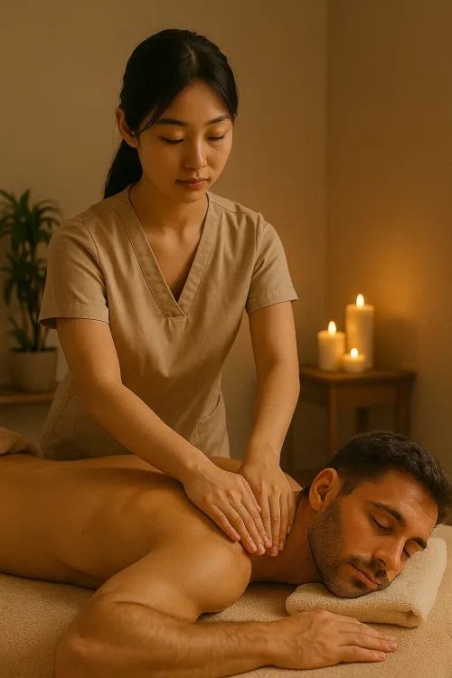 Suíte privativa em casa de massagem sensual no centro de Mauá, com ambiente reservado e atendimento VIP